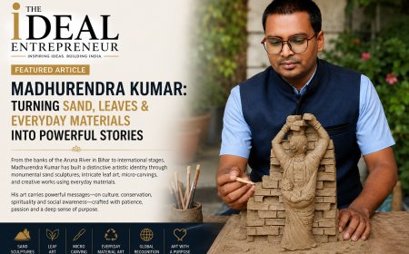Madhurendra Kumar: The Indian Sand Artist Turning Sand, Leaves & Everyday Materials into Powerful Stories