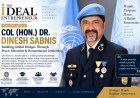 Col(Hon). Dr. Dinesh Sabnis: Building Global Bridges Through Peace, Education & Humanitarian Leadership