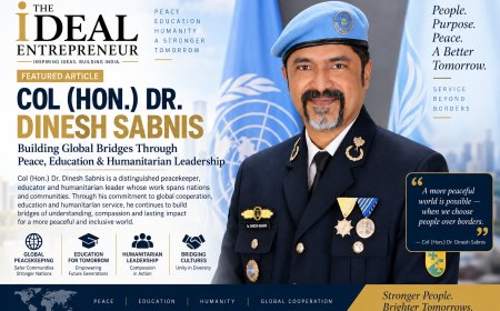 Col(Hon). Dr. Dinesh Sabnis: Building Global Bridges Through Peace, Education & Humanitarian Leadership